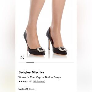 Badgley Mischka
Women's Cher Crystal Buckle Pumps